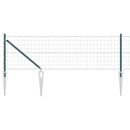 vidaXL Kerítés oszlopokkal Zöld 0.8 x 25 m Acél