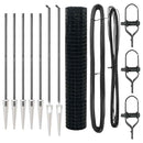 vidaXL Kerítés oszlopokkal Szürke 1.6 x 10 m Acél