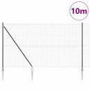 vidaXL Hevederes drótkerítés tüskékkel 10 x 1,6 m (S x M)
