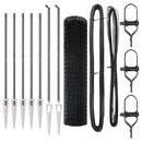 vidaXL Kerítés oszlopokkal Szürke 1.2 x 10 m Acél