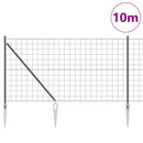 vidaXL Hevederes drótkerítés tüskékkel 10 x 1 m (Sz x M)