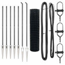 vidaXL Kerítés oszlopokkal Szürke 1.2 x 10 m Acél