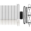 vidaXL Kerítés oszlopokkal Szürke 0,6 x 25 m Acél