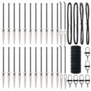 vidaXL Kerítés oszlopokkal Szürke 0.4 x 50 m Acél