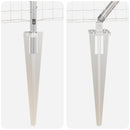 vidaXL Kerítés oszlopokkal Ezüst 0,6 x 10 m Acél