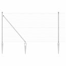 vidaXL Kerítés oszlopokkal Ezüst 1.2 x 10 m Acél