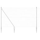 vidaXL Kerítés oszlopokkal Ezüst 1.6 x 10 m Acél