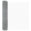 vidaXL Kerítés oszlopokkal Ezüst 1.6 x 10 m Acél