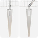 vidaXL Kerítés oszlopokkal Ezüst 0,6 x 10 m Acél