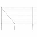 vidaXL Kerítés oszlopokkal Ezüst 1.2 x 10 m Acél