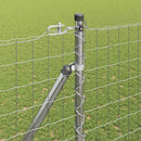 vidaXL Kerítés oszlopokkal Ezüst 1.5 x 10 m Acél