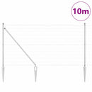 vidaXL Kerítés oszlopokkal Ezüst 1 x 10 m Acél