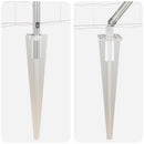 vidaXL Kerítés oszlopokkal Ezüst 1 x 10 m Acél