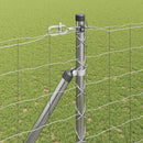 vidaXL Kerítés oszlopokkal Ezüst 1.6 x 10 m Acél