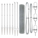 vidaXL Kerítés oszlopokkal Ezüst 1.6 x 10 m Acél