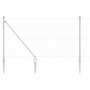 vidaXL Kerítés oszlopokkal Ezüst 1 x 25 m Acél