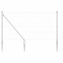 vidaXL Kerítés oszlopokkal Ezüst 1.2 x 25 m Acél