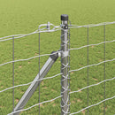 vidaXL Kerítés oszlopokkal Ezüst 1.2 x 25 m Acél