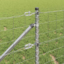 vidaXL Kerítés oszlopokkal Ezüst 0.4 x 50 m Acél