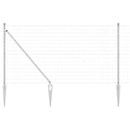vidaXL Európa kerítés tüskékkel 10 x 1,4 m Horganyzott Acél Ezüst Háló