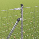 vidaXL Kerítés oszlopokkal Ezüst 1.6 x 10 m Acél