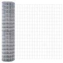 vidaXL Kerítés oszlopokkal Ezüst 1.2 x 25 m Acél