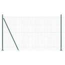 vidaXL Kerítés oszlopokkal Zöld 1.6 x 10 m Acél