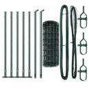 vidaXL Kerítés oszlopokkal Zöld 0,6 x 10 m Acél