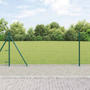 vidaXL Europai kerítés beton alaplappal 10 x 1,0 m PVC-bevonatos acél