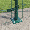 vidaXL Külső Euro Kerítés Betonalappal 10 x 1,5 m PVC-bevonatos acél