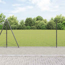 vidaXL Kerítés oszlopokkal Szürke 1.2 x 10 m Acél