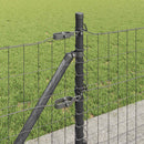 vidaXL Kerítés oszlopokkal Szürke 0,6 x 10 m Acél