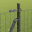 vidaXL Külső Euro Kerítés Betonalappal 10 x 1,6 m PVC-bevonatos acél