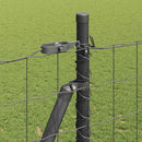 vidaXL Kerítés oszlopokkal Szürke 1.5 x 10 m Acél