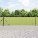 vidaXL Europai kerítés beton alaplappal 10 x 0,6 m PVC-bevonatos acél