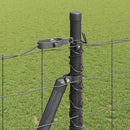 vidaXL Kerítés oszlopokkal Szürke 1.6 x 10 m Acél