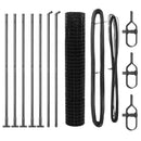 vidaXL Kerítés oszlopokkal Szürke 1.6 x 10 m Acél