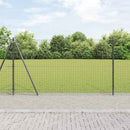 vidaXL Europai kerítés beton alaplappal 25 x 1,2 m PVC-bevonatos acél