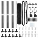 vidaXL Kerítés oszlopokkal Szürke 1.2 x 25 m Acél