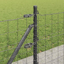 vidaXL Europai kerítés beton alaplappal 25 x 0,4 m PVC-bevonatos acél