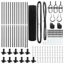 vidaXL Kerítés oszlopokkal Szürke 0.8 x 25 m Acél