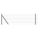 vidaXL Europai kerítés beton alaplappal 50 x 0,4 m PVC-bevonatos acél
