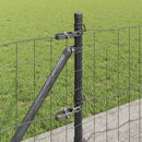 vidaXL Europai kerítés beton alaplappal 10 x 0,6 m PVC-bevonatos acél