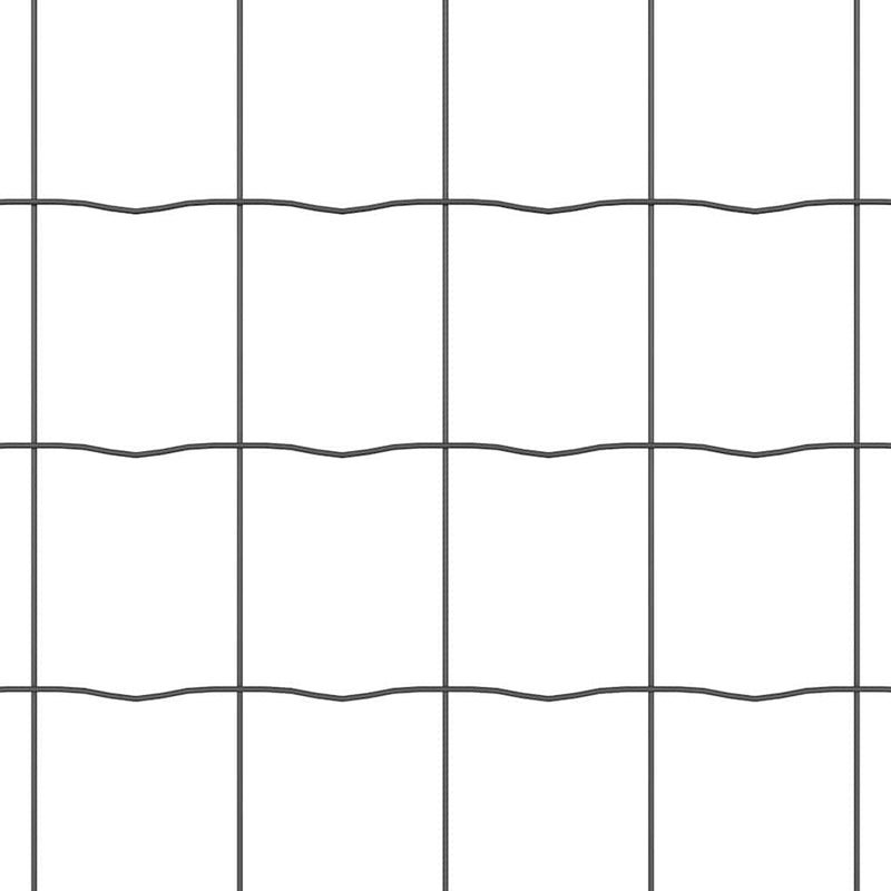vidaXL Kerítés oszlopokkal Szürke 0.8 x 10 m Acél