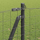 vidaXL Külső Euro Kerítés Betonalappal 25 x 1,2 m PVC-bevonatos acél