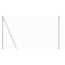 vidaXL Kerítés oszlopokkal Ezüst 1.2 x 10 m Acél