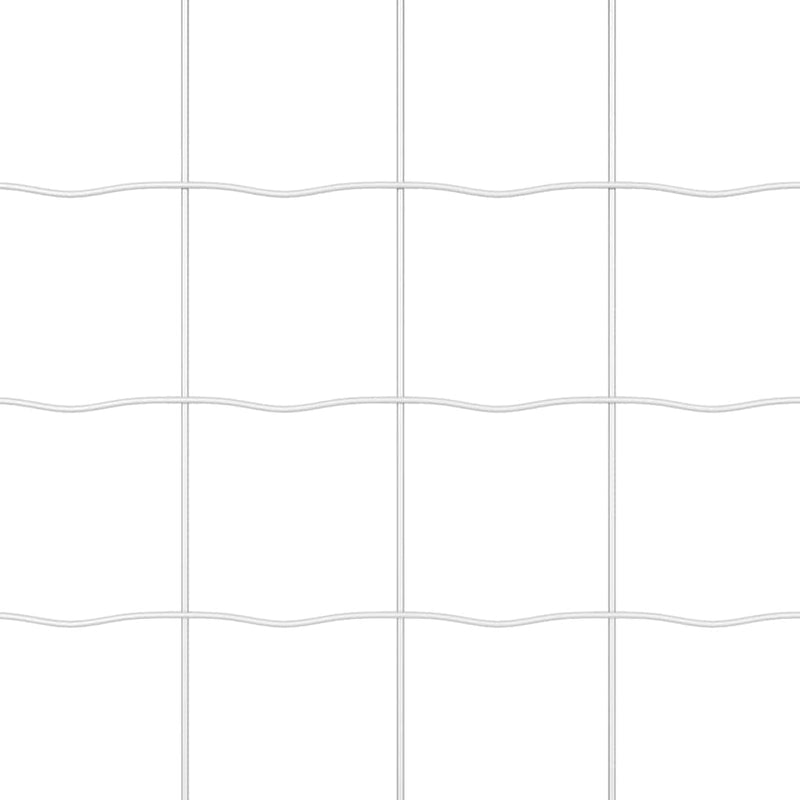 vidaXL Kerítés oszlopokkal Ezüst 1.4 x 10 m Acél