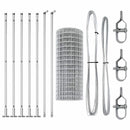 vidaXL Kerítés oszlopokkal Ezüst 1.4 x 10 m Acél