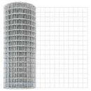 vidaXL Kerítés oszlopokkal Ezüst 1.4 x 10 m Acél