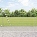 vidaXL Külső Euro Kerítés Betonalappal 10 x 1,5 m Horganyzott Acél